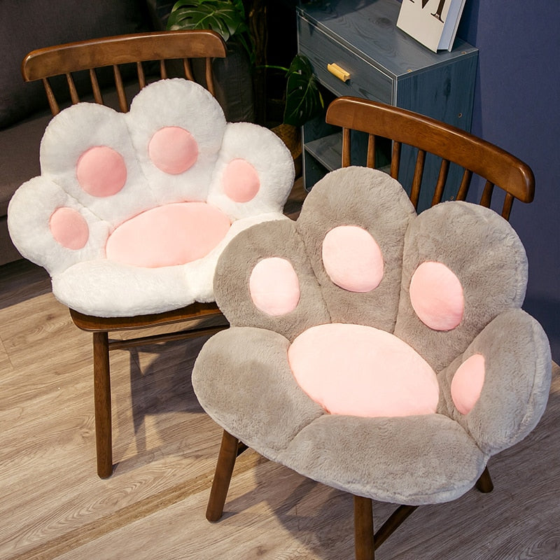 kawaii cat paw cushion