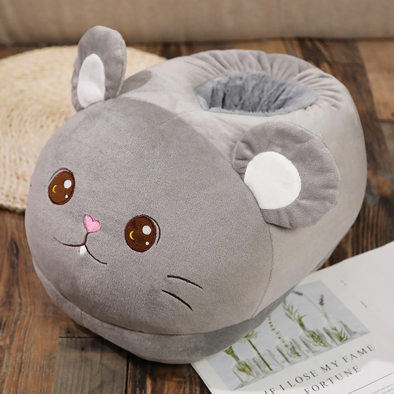 Kawaii Big Feet Warm Slippers