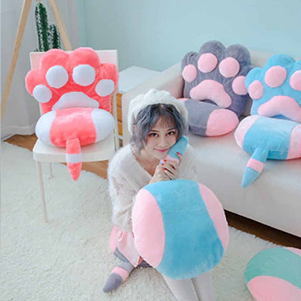 cat paw cushion