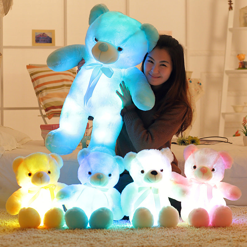 glowing teddy bear